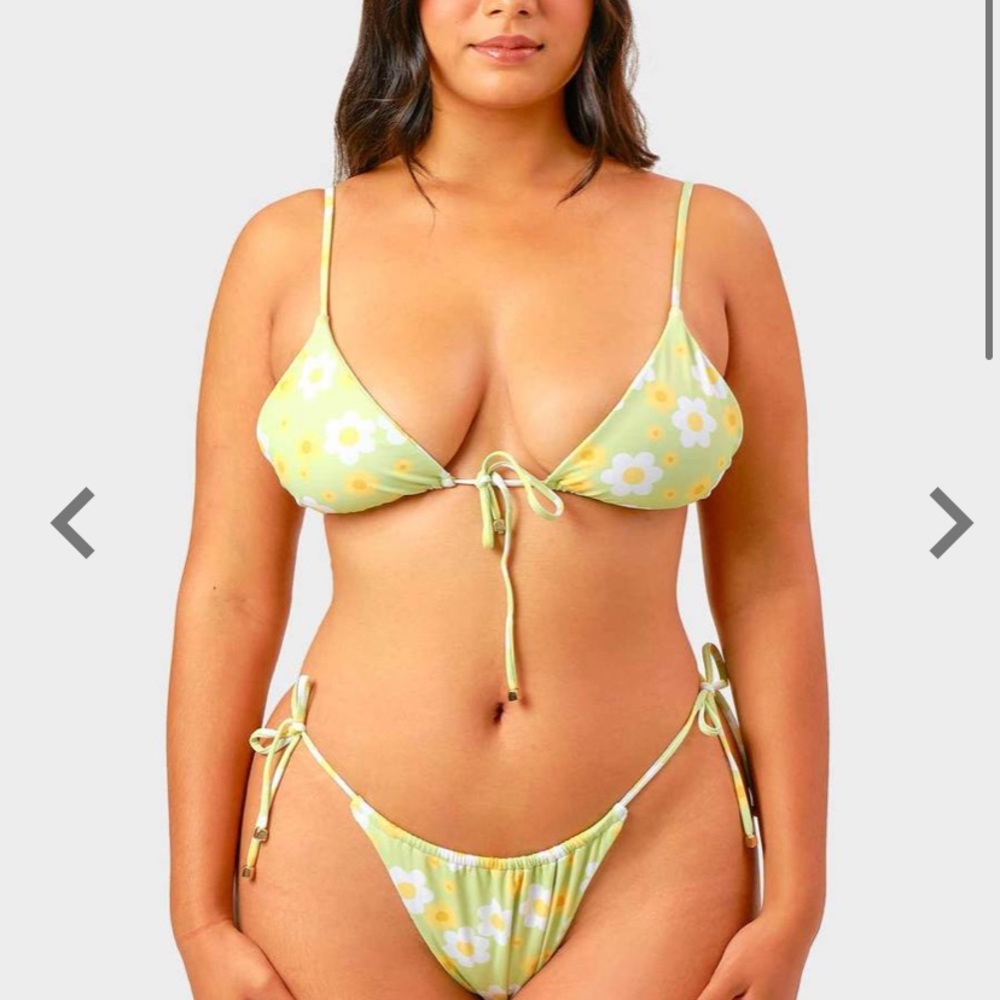 black bough liv swim top- buttercup baby